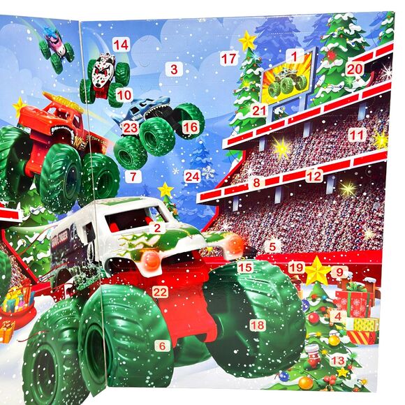 Monster Jam 2025 Advent Calendar 1:72 Scale HTF Limited Holiday Christmas - Picture 4 of 7